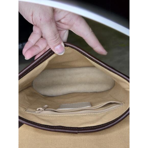 Vintage Brighton two tone brown croc and beige with heart tassel - Picture 6 of 10